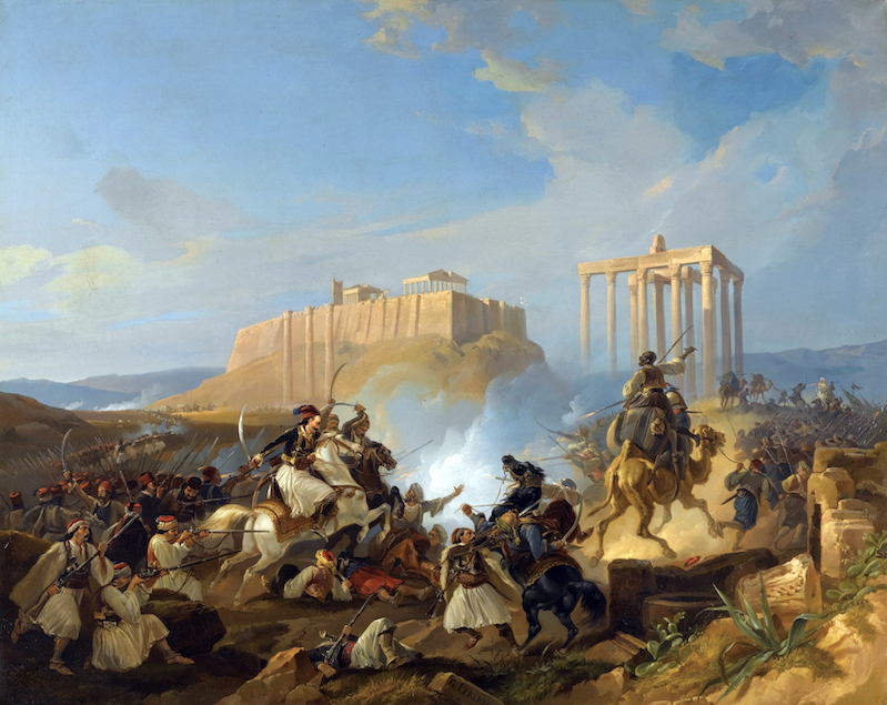 Η πολιορκία της Ακρόπολης, του  Georg Perlberg. Σε αυτή συμμετείχε ο Παναγιώτης και ο αδελφός του Γεώργιος Χριστοδούλου Γραφίδης.