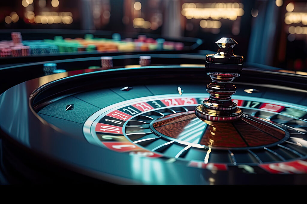 Casino roulette wheel