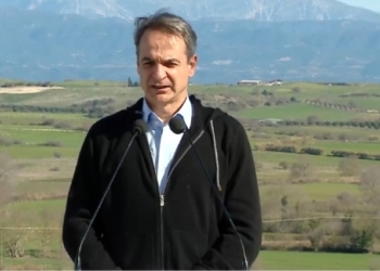 Ο Κυριάκος Μητσοτάκης στα εγκαίνια του οδικού άξονα "Άκτιο Αμβρακία" Glomex