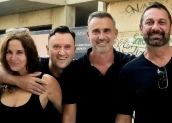 Αγγελική Λάμπρη, Αργύρης Αγγέλου, Γιώργος Καπουτζίδης και Μιχάλης Μαρίνος (Copyright: Instagram)