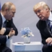 FILE - President Donald Trump, right, meets with Russian President Vladimir Putin at the G-20 Summit in Hamburg, July 7, 2017. (AP Photo/Evan Vucci, File)