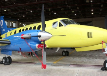 Το αεροσκάφος Beechcrfaft King Air 360C (ΑΡΧΕΙΟ)
ΑΠΕ ΜΠΕ/ΟΡΕΣΤΗΣ ΠΑΝΑΓΙΩΤΟΥ