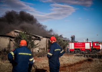 Συνεχίζεται γα δεύτερη ημέρα η μάχη με την μεγάλη πυρκαγιά που ξέσπεσε χθές το βράδυ στην περιοχή του Ωραιοκάστρου στην Θεσσαλονίκη. Με το πρώτο φως της ημέρας ξεκίνησαν ρίψεις τα εναέρια, και μαζί με τις επίγειες δυνάμεις που έδωσαν μάχη όλη την νύχτα, αποκαλύπτεται το μέγεθος της καταστροφής, Κυριακή 5 Ιουλίου 2026 (ΒΑΣΙΛΗΣ ΒΕΡΒΕΡΙΔΗΣ/EUROKINISSI)